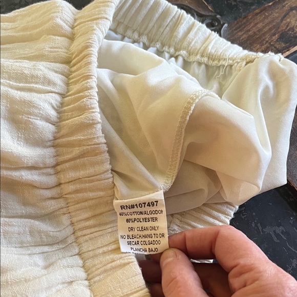 Vintage Cream Cotton Lace Maxi Skirt - Picture 6 of 8